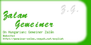 zalan gemeiner business card